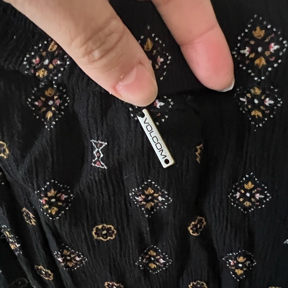 VOLCOM Champain Trail Midi Skirt Black Sz L - Picture 6 of 6